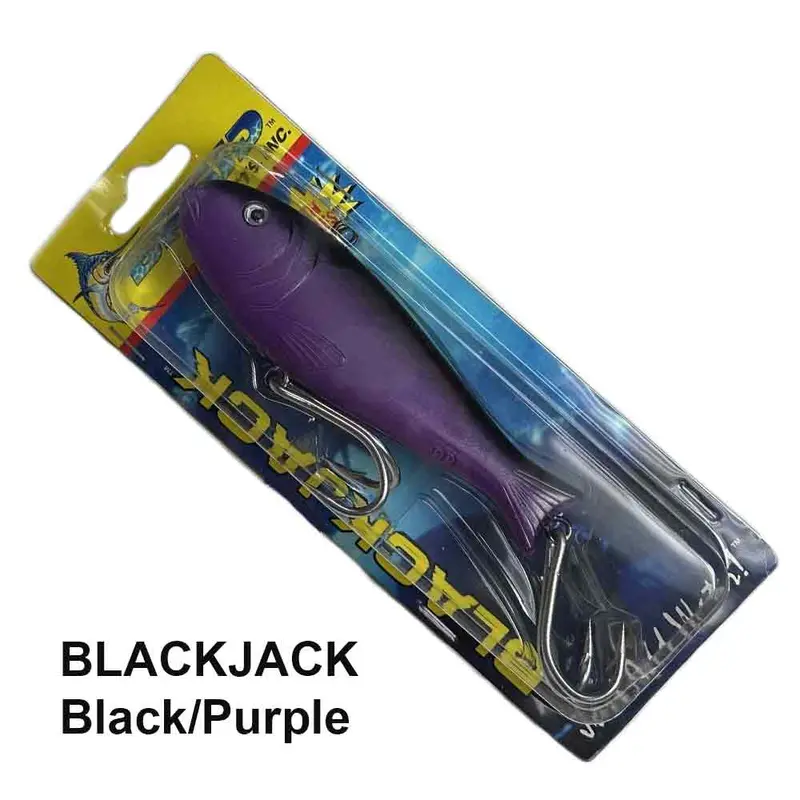 The Braid 4-Inch Black-and-Purple Blackjack Soft Lure