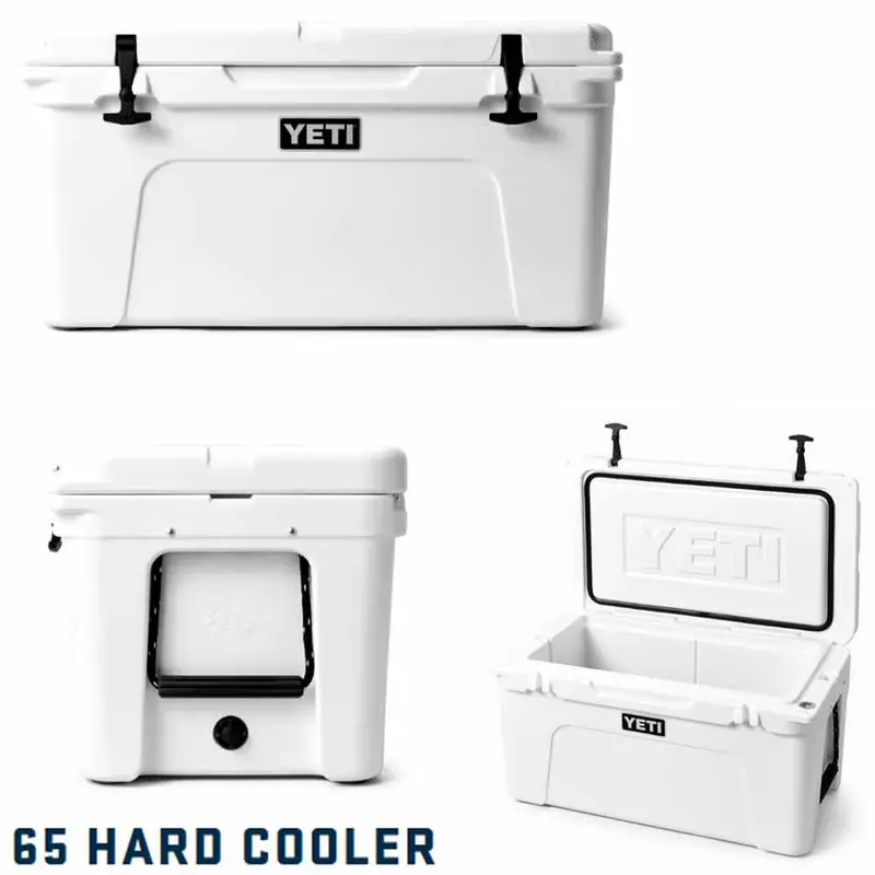 Yeti Tundra 65 Cooler – Rugged Rotomolded Hard Cooler, 65-Quart Capacity