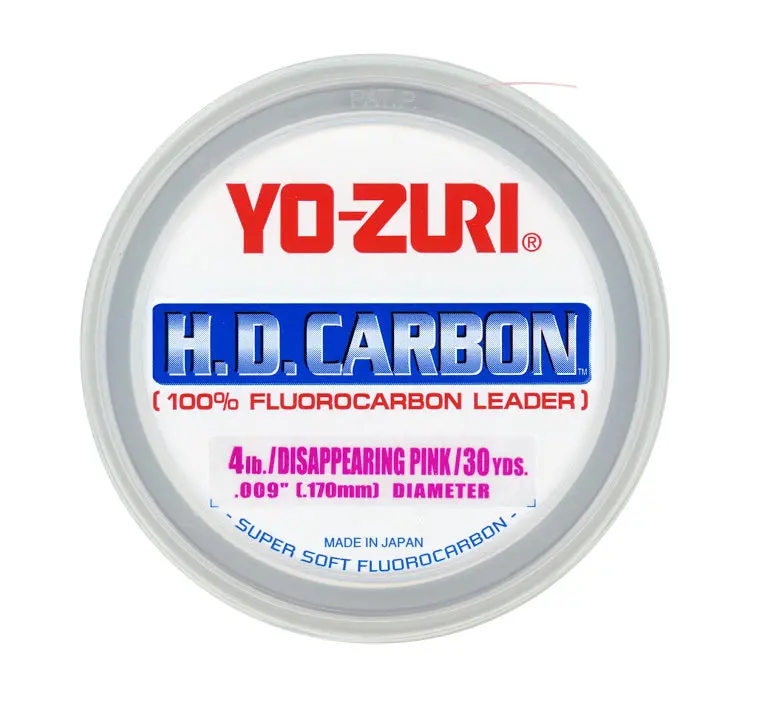 Yo-Zuri Pink Fluorocarbon Leader – 30-Yard Spool