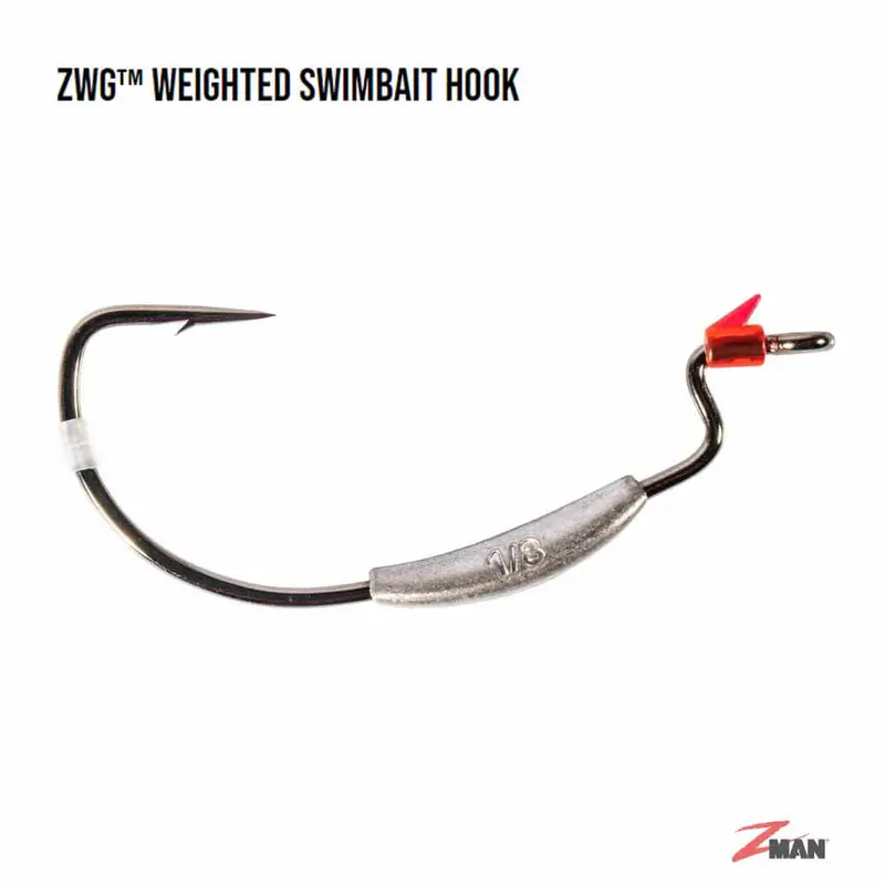 Z-Man ZWG Weighted Swimbait Hook – Heavy-Duty Offset Hook